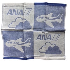 新品ANA　泉州タオル　綿100% ガーゼ　ハンドタオル 飛行機の画像