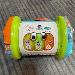 ★2024年購入！超美品★ベビー　おもちゃ　バイリンガル2in1 転がしてたたいてローラー＆ドラムの画像