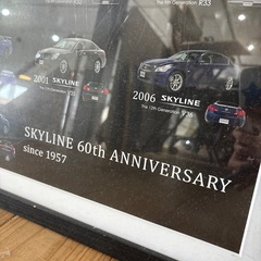 【日産スカイライン 60周年記念ポスター】【管理番号12710】町の画像