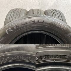 BS BRIDGESTONE REGNO GR-XII レグノ GRX2 225/60R16 16インチ 夏タイヤ 4本 21年製 バリ溝 セルシオ ベンツ/Sクラス audi/A8等　(KTB351)クレジットカード QRコード決済可能の画像