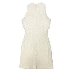 【ROBE de FLEURS Glossy / ローブドフルールグロッシー】シルバーバックルバストジッパーノースリーブタイトキャバドレス GL3330の画像