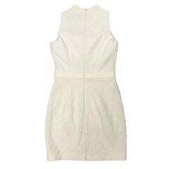 【ROBE de FLEURS Glossy / ローブドフルールグロッシー】フロントジッパー×ビジューリブノースリーブミニキャバドレス GL3554の画像