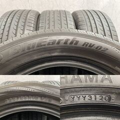 YOKOHAMA BluEarth RV-02 225/55R18 18インチ 夏タイヤ 4本 20年製 デリカD:5 アウトランダー エクリプスクロス フォレスター等　(KTB353)クレジットカード QRコード決済可能の画像