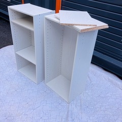 無料　カラーボックス2個　棚受け無しの画像