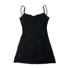 【ROBE de FLEURS Glossy / ローブドフルールグロッシー】ラメリブニットタイトストレッチキャミミニキャバドレス GL3571の画像