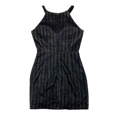 【ROBE de FLEURS Glossy / ローブドフルールグロッシー】バストジッパーベルトデザインホルターネックミニキャバドレス GL3719の画像