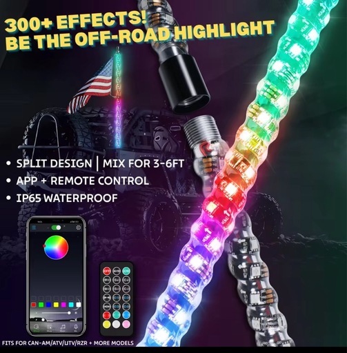 ホイップライト ledバー 6 ft