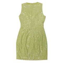 【ROBE de FLEURS Glossy / ローブドフルールグロッシー】ダブルジップスパンコールツイードタイトミニキャバドレス GL3713の画像