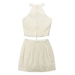 【ROBE de FLEURS Glossy / ローブドフルールグロッシー】ストーンツイードセンタージップセットアップミニキャバドレス GL3397の画像