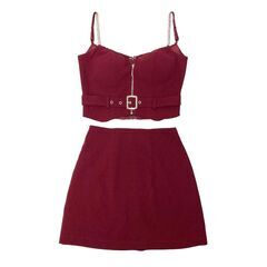 【ROBE de FLEURS Glossy / ローブドフルールグロッシー】ジッパー×ベルトセットアップキャミドレス GL2855 キャバドレスの画像