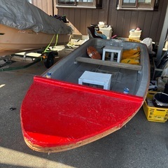 船検ほぼ満タン13ftボート　スズキ4馬力船外機の画像