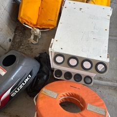 船検ほぼ満タン13ftボート　スズキ4馬力船外機の画像