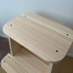 国産ヒノキ　檜　ひのき踏み台100キロまで新品の画像