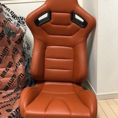 希少！！ BRAUM レーシング セミバケットシート キャメル  2脚セットの画像