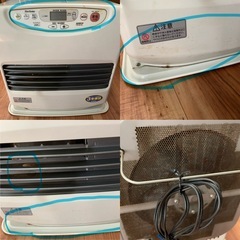 白いファンヒーターの画像