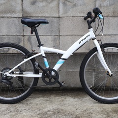 24インチ　クロスバイク　Decathlon Bitwin Original 100 身長125cm- 150cm 6段変速　Vブレーキの画像