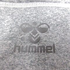 ( M-997 )hummel ヒュンメル ネックウォーマー グレー マフラー 裏起毛 中古の画像
