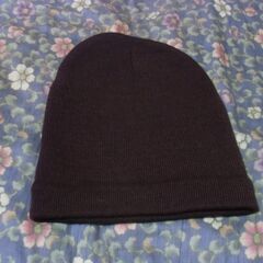●無料● ニット帽 こげ茶色 フリーサイズ 差し上げます。の画像
