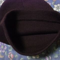 ●無料● ニット帽 こげ茶色 フリーサイズ 差し上げます。の画像