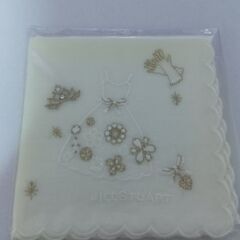 ジルスチュアート　刺繍ハンカチ2枚セット【未使用】の画像