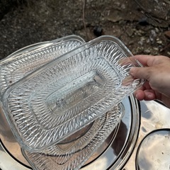ガラス皿　5枚セットの画像
