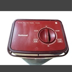 ナショナル ファンヒーター FE-8H6 セラミック 電気暖房機 コンパクト 足元ヒーター 脱衣所 レトロ 通電OKの画像