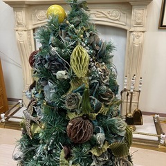 中古品　クリスマスツリー　オーナメント沢山　高さ110cm 公田店の画像