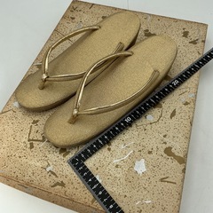 フォーマル 草履（23cm）・バッグセット（金色／礼装用）の画像