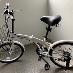 ほぼ新品！折りたたみ自転車20インチの画像