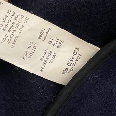 ダントン ウールモッサラウンドカラージャケット 38 ネイビー JD-8570の画像