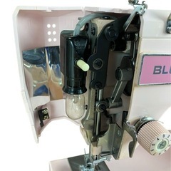 ブルーバード BLUEBIRD 7000-II ヤマザキミシン製作所 レトロ 電動ミシン パステルピンク コンパクト 通電OKの画像