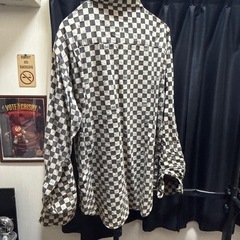 VANS バンス　スカルチェックシャツの画像
