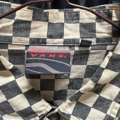 VANS バンス　スカルチェックシャツの画像