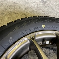 【バリ溝】155/65R13 スタッドレス VRX2 2022年製　社外アルミホイールPCD 100/4H まだまだ使えます！　仙台市の画像