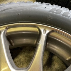 【バリ溝】155/65R13 スタッドレス VRX2 2022年製　社外アルミホイールPCD 100/4H まだまだ使えます！　仙台市の画像