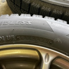 【バリ溝】155/65R13 スタッドレス VRX2 2022年製　社外アルミホイールPCD 100/4H まだまだ使えます！　仙台市の画像