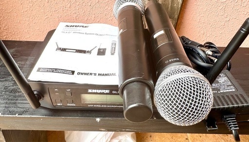 SHURE SHURE5 GLX-Dワイヤレスマイク2本