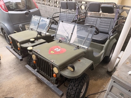 直せる方いかがですか　2台まとめて　電動4輪バギー現状　EV原付　ナンバー登録可能！登録書類あり！