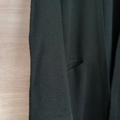 ロングカーディガン　深めのグリーン
の画像