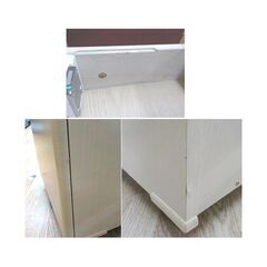 袖机 2段 高さ48㎝ 幅41㎝ 引出し2杯 木製 キャスター付き カギ欠品 ナチュラル デスクワゴン 西岡店の画像