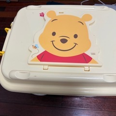 美品✨お値下げ中‼️ディズニー　プーさん収納箱✨🐻おもちゃ箱の画像
