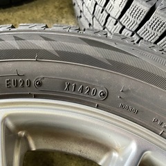 【溝あり】205/60R16 スタッドレス ダンロップ 2020〜21年製 社外アルミホイール PCD114.3/5H 仙台市の画像
