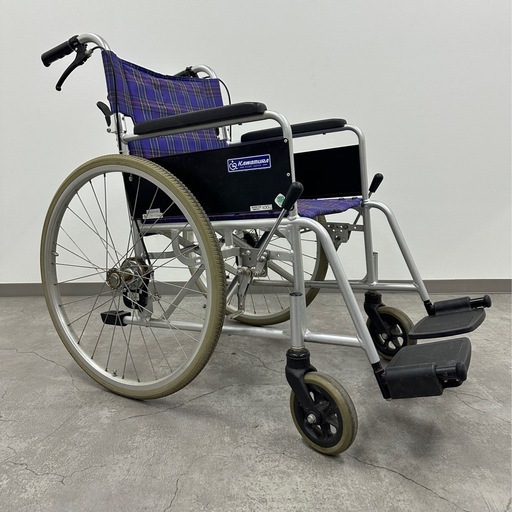 SNT1055 KAWAMURA カワムラ サイクル アルミフレーム 車椅子 介護用品 折りたたみ KA102SB-42R 車イス 自走式