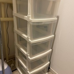 プラスチックの収納ケース【5段】(受け渡し者決まりました)の画像