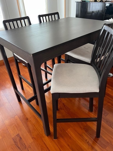 IKEAダイニングバーテーブルセット