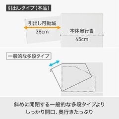 引き出しボックス ゴミ箱 分別ラクラク 3段 約60Lの画像