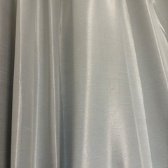 カーテン　グレー　100×200 2枚　レースカーテン付きの画像