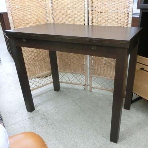 バタフライテーブル 50～89cm IKEA BJURSTA ビュースタ 伸長式ダイニングテーブル ダイニングテーブル ブラウン コゲ茶伸縮性ダイニングテーブル テーブル イケア 札幌市 西野店