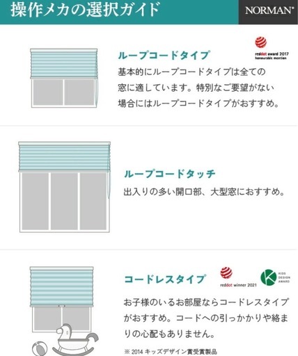 ノーマン　ハニカムスクリーン