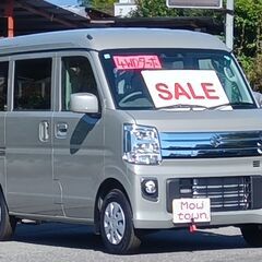 家で買える！R6年 エブリィバン！4WDジョインターボ！前後ワゴンバンパー応談！届出済み未使用車！ＣＶＴオートマ！衝突軽減装置！リアソナー！国定駅４キロor伊勢崎駅７キロor前橋駅13キロの画像